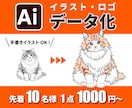 先着10名限定1000円｜ロゴトレースします 小さいロゴを、プロ仕様の .ai データに イメージ1