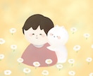 猫ちゃんと一緒に似顔絵を描きます 大切な家族との絆をカタチに残しませんか？ イメージ3