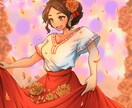 ご要望に沿ったイラスト制作いたします 異国風、民族衣装のイラストお任せください！ イメージ1