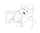 大好きな人との写真から線画イラスト作成します あたたかく柔らかなイラストで思い出の1枚をより大切なものへ イメージ7