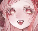 顔アップの1枚絵を描きます インパクト大の1枚絵です！（二次配布、加工可） イメージ3