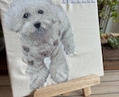 ペットの写真から刺繍ファブリックボードお作りします お写真から作るオーダーメイドうちの子刺繍ファブリックボード イメージ2