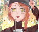 オリジナルキャラクターのアイコンを描きます 線画は一般的ですが、彩色を多く使った絵を描きます イメージ1