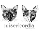 おしゃれで印象的！猫や動物のモノクロ線画描きます 商用OK！パッケージデザイン、ロゴマーク、グッズや挿絵にも イメージ6