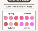 写真とオンラインで似合う色とスタイル診断します 12タイプカラー × 10タイプスタイル × 6タイプ顔印象 イメージ4