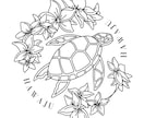 商用ok！ちょっとおしゃれで個性的な線画描きます 結婚式のペーパー類やアイコン、挿絵など用途沢山！ イメージ9