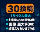 X画像投稿を毎日自動運用します 画像3枚と投稿文をAIが毎日作成して休まず自動投稿 イメージ2