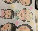 似顔絵描きます 値段で察してもらえたらと思うのですが似顔絵デビューしました♡ イメージ1
