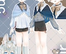 商用可】光溢れる瞳の貴方だけの特別な立ち絵描きます 可愛いからクールまで幅広い立ち絵をお届けします。 イメージ4