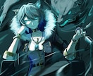 ドラマチックでスタイリッシュなアニメ調イラストます 一枚絵、全身イラスト、バストアップイラスト イメージ1