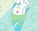 アイコン、イメージキャラとアート系の背景を作ります ヘッダーや背景にお困りの方、自身のイメージキャラを作りたい方 イメージ7