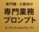 専門職・士業向け専門業務プロンプトを作成します 専門性×AI活用で業務時間大幅に削減 イメージ1