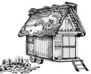 線画、建物描きます ラフな、線画の建物スケッチ描きます。 イメージ1