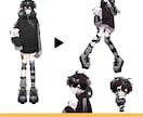 Vtuberキャラデザ～モデリング全行程制作します すべてが揃います！Live2Dモデル・パーツ分け・SDキャラ イメージ3