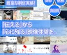 伝えるから伝わる　映像を制作します 伝えたい想いを、 伝わるカタチへ。 イメージ1