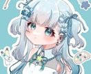 アイコンやサムネイルに！可愛い女の子描きます 透明感があるとぅるとぅるしたイラストを提供致します！ イメージ1