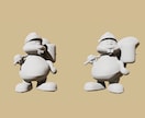 キャラクターデザインの３D化、承ります 実績６００数以上のプロデザイナーが担当いたします。 イメージ1