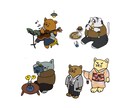 シンプル・かわいい・動物イラストを描きます 商用OK。書籍・雑誌・Web・SNS・広告・教材・アプリなど イメージ2