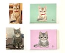 あなたのペットをゆるかわいいミニ原画にします うちの子がキャンバスの絵画に！イーゼル付きですぐに飾れます イメージ4