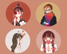 シンプルだけど印象的なアイコン描きます 目が特徴的で、不思議な質感。みんなの記憶に残るアイコン イメージ1