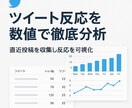 ツイート反応を数値で分析します 直近の投稿を収集し反応を可視化 イメージ1