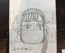 上半身での似顔絵描きます 特徴的な絵を描いて欲しい方。アルファベットなども入れます！ イメージ1