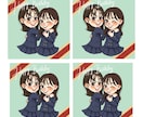 ゆるふわ可愛い人物・動物オリジナルイラスト描きます アイコン、ステッカー、プレゼントやイベント用イラストなど イメージ2