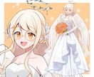 早期納品◎ウエディングドレスのイラスト描きます IRIAMでも使えます！お手頃価格で新衣装をお求めの方へ イメージ9