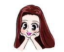 Twitter等で使えるシンプルなアイコン描きます あなたの雰囲気にあわせたシンプル似顔絵を作成します イメージ1