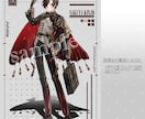 キラキラと高級感のあるイラストを作成します サムネイルやアイコン、trpg立ち絵等にご利用いただけます！ イメージ4