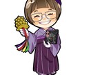 可愛い似顔絵の制作致します 名刺、グッズ、アイコンなどにデフォルメイラスト作成します イメージ2