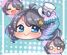 完全おまかせで顔だけデフォルメイラストを制作します 下描き提出、修正なしの安価プランです。 イメージ4