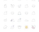 LINEスタンプつくります ふわふわ系/動物/量産型/地雷系 得意！ 絵柄希望聞きます イメージ3