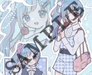 オリジナルキャラクターのイラストお描きします 5000円で全身+バストアップのイラスト！ イメージ3