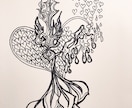 エナジーアートと「今」必要なメッセージ贈ります イメージイラスト付き！アカシック＆オラクルカードリーディング イメージ3