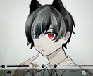 背景有りのアイコン、ヘッダー、サムネイルを描きます 等身、デフォルメどちらも可！厚塗り、アニメ塗り選択可 イメージ2