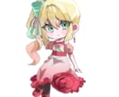 キラキラ可愛いミニキャライラスト制作いたします SNSアイコン、動画用イラスト、立ち絵等様々な用途に対応！ イメージ3