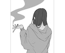 おしゃれなイラスト制作します 線画メインの淡色イラストいかがですか？ イメージ5
