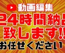 24時間納品!Youtube向け♪動画編集致します 編集作業がわからない、面倒な方へ！是非お手伝いさせて下さい！ イメージ1