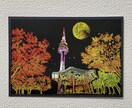 風景画やペットの絵をカラーで描きます 好きなモチーフや風景をカラーで飾ろう！出てくる色はお楽しみ イメージ3