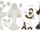 キャラクターの衣装デザイン承ります TRPGでの衣装合わせや、創作キャラの衣替え等にどうぞ！ イメージ2