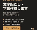 文字起こし・字幕ファイルを作成します YouTube・インタビュー・会議の音声を読みやすい文章に イメージ1