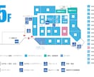 分かりやすい！地図 / フロアマップを作成します 手書き・指定住所でもOK！分かりやすくお作りします！ イメージ2