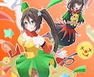 最短3日！様々な塗りのイラストを制作します アニメ塗りから厚塗りまでご希望の塗り方でイラスト制作します。 イメージ3