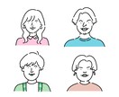 シンプルでゆるめの似顔絵お描きします TwitterやLINEのアイコン、各種プロフィールに イメージ1