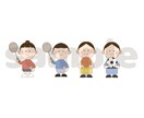 シンプルでかわいいイラスト作成します 服装、髪型、表情等の希望に応じます！3回まで修正無料です！ イメージ4