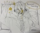 アナログで描く！！ダークで綺麗な独特な絵を描きます 貴方のご要望に応えて色紙に絵を描きます イメージ1