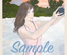 何気にプチプラのあやさんとお揃いになれます SNSアイコンやバナーなど優しいタッチで似顔絵を仕上げます。 イメージ3