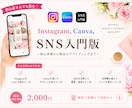Instagram、canvaお伝えします 集客できるInstagramやcanvaの使い方をレクチャー イメージ1