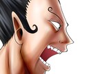新装版バキ風の横顔を描きます アイコンやファンアートプレゼントなど様々用途にご活用ください イメージ4